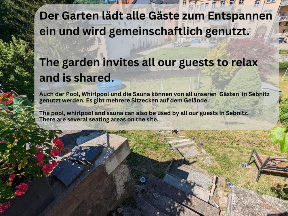 Uo2 - Urlaubsmagie - Garten, Whirlpool, Sauna Apartment Sebnitz Bagian luar foto